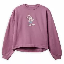 Disney Store Sweatshirt Mickey Genuine Mousewear Mauve Pour Femmes