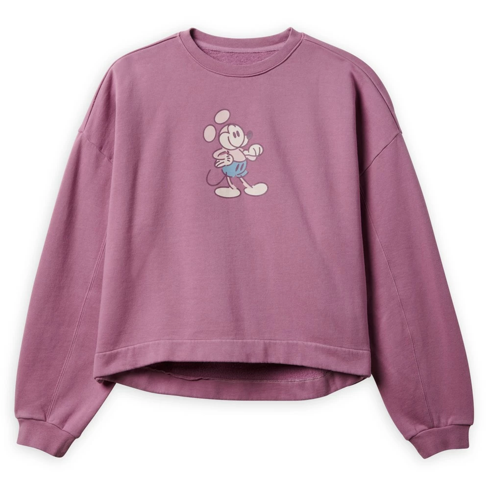 Disney Store Sweatshirt Mickey Genuine Mousewear Mauve Pour Femmes 1 Disney Store Sweatshirt Mickey Genuine Mousewear Mauve Pour Femmes