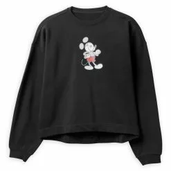 Disney Store Sweatshirt Mickey Genuine Mousewear Noir Pour Femmes