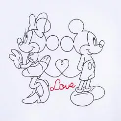 Disney Store T-Shirt Mickey Et Minnie Amoureux Pour Femmes -Disney Store 2325049790145M 2