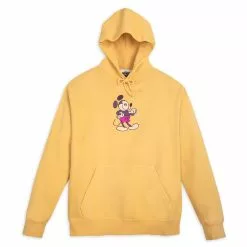 Disney Store Sweatshirt Mickey Genuine Mousewear à Capuche Jaune Pour Adultes
