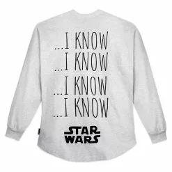 Disney Store Sweatshirt Star Wars "…I Know" Pour Adultes, Spirit Jersey
