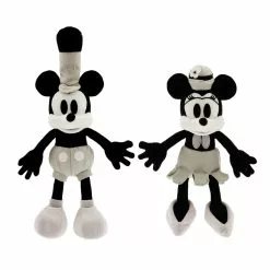 Disney Store Ensemble De Petites Peluches Mickey Et Minnie Steamboat Willie Disney100 Decades