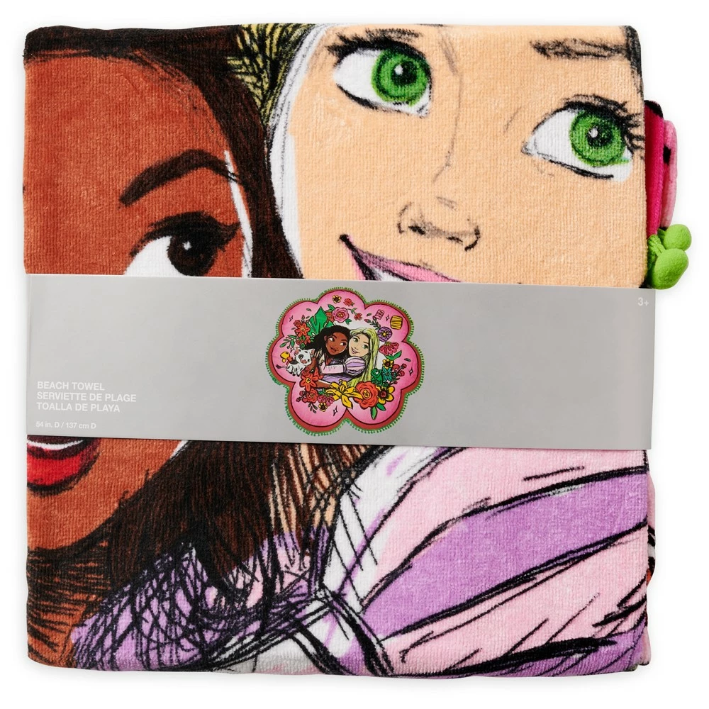 Disney Store Serviette De Plage Vaiana Et Raiponce 3 Disney Store Serviette De Plage Vaiana Et Raiponce – Image 3