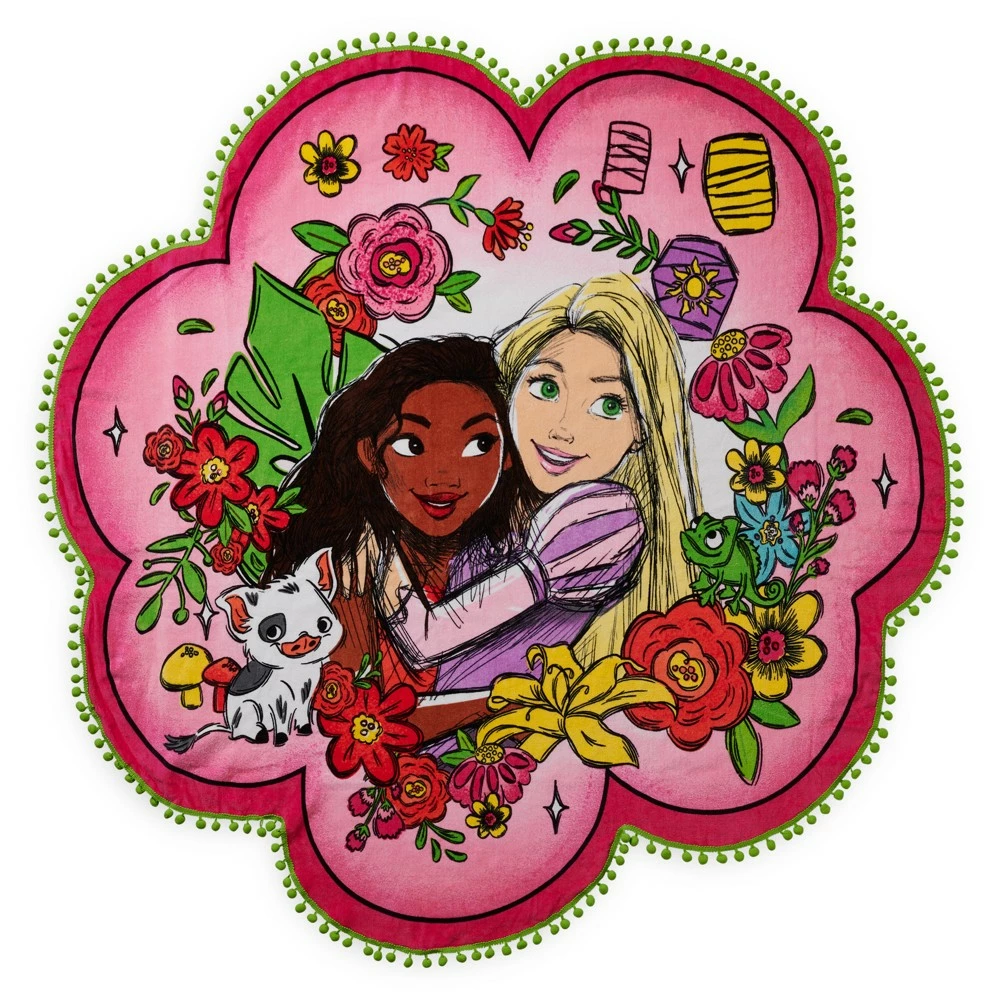 Disney Store Serviette De Plage Vaiana Et Raiponce 1 Disney Store Serviette De Plage Vaiana Et Raiponce