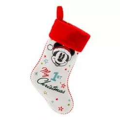 Disney Store Chaussette De Noël Mickey Style Vintage Taille Bébé