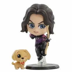 Hot Toys Figurine Cosbaby Kate Bishop à Tête Oscillante Avec Lucky