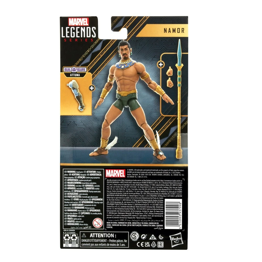 Hasbro Figurine Namor Articulée 15 cm Marvel Legends Series, Black Panther 6 Hasbro Figurine Namor Articulée 15 cm Marvel Legends Series, Black Panther – Image 6