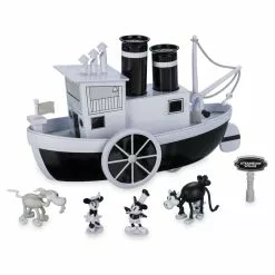 Disney Store Bateau Musical Mickey Et Minnie Steamboat Willie Disney100 Decades