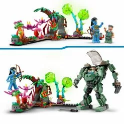 LEGO Avatar Neytiri Et Le Thanator Vs. Quaritch Dans L’exosquelette AMP 75571 -Disney Store 461033542491 4