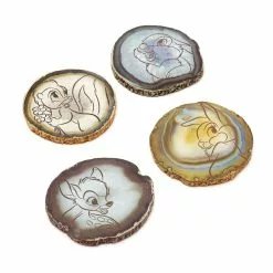 Disney Store Disneyland Ensemble De 4 sous-verres Bambi Comfy And Cosy