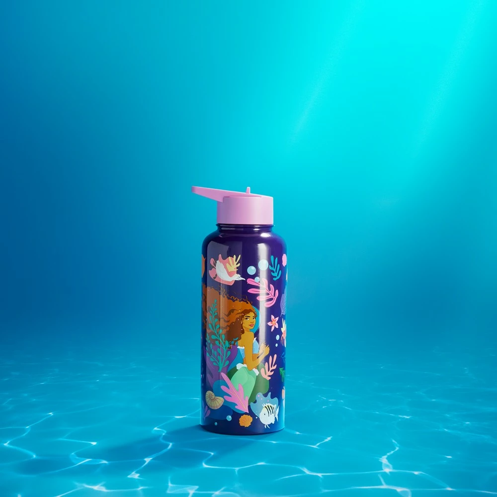 Disney Store Gourde Ariel En Acier Inoxydable Avec Paille Intégrée, La Petite Sirène (2023) 2 Disney Store Gourde Ariel En Acier Inoxydable Avec Paille Intégrée, La Petite Sirène (2023) – Image 2