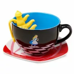 Disney Store Coffret Tasse, Soucoupe Et Infuseur Alice Au Pays Des Merveilles -Disney Store 465043279552 2