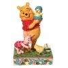 Enesco Figurine Winnie L'Ourson Et Porcinet Pâques Surprise De Printemps