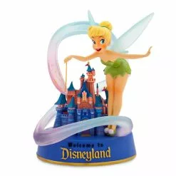 Disney Store Disneyland Figurine Clochette Et Château De La Belle Au Bois Dormant, Disney100 Eras