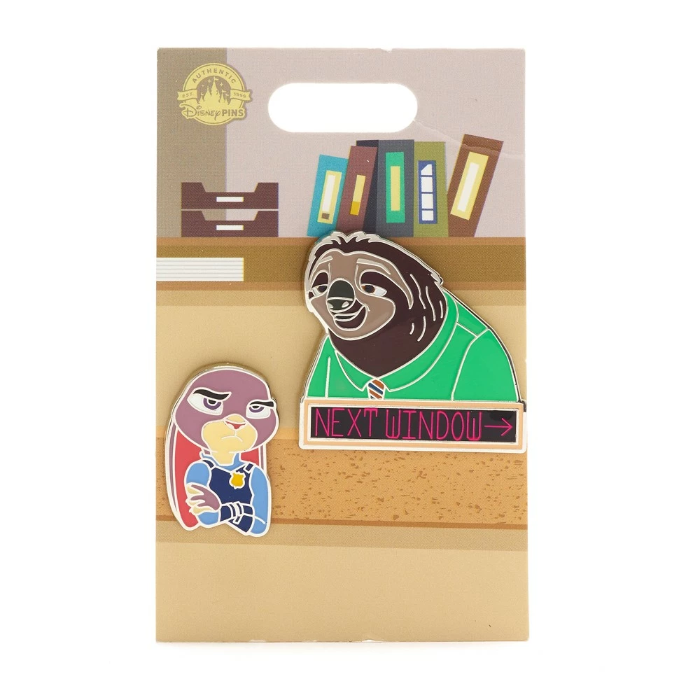 Disney Store Ensemble De Pin's Judy Hopps Et Flash Slothmore, Zootopie 2 Disney Store Ensemble De Pin's Judy Hopps Et Flash Slothmore, Zootopie – Image 2