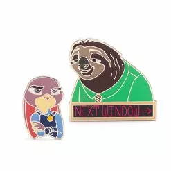 Disney Store Ensemble De Pin's Judy Hopps Et Flash Slothmore, Zootopie