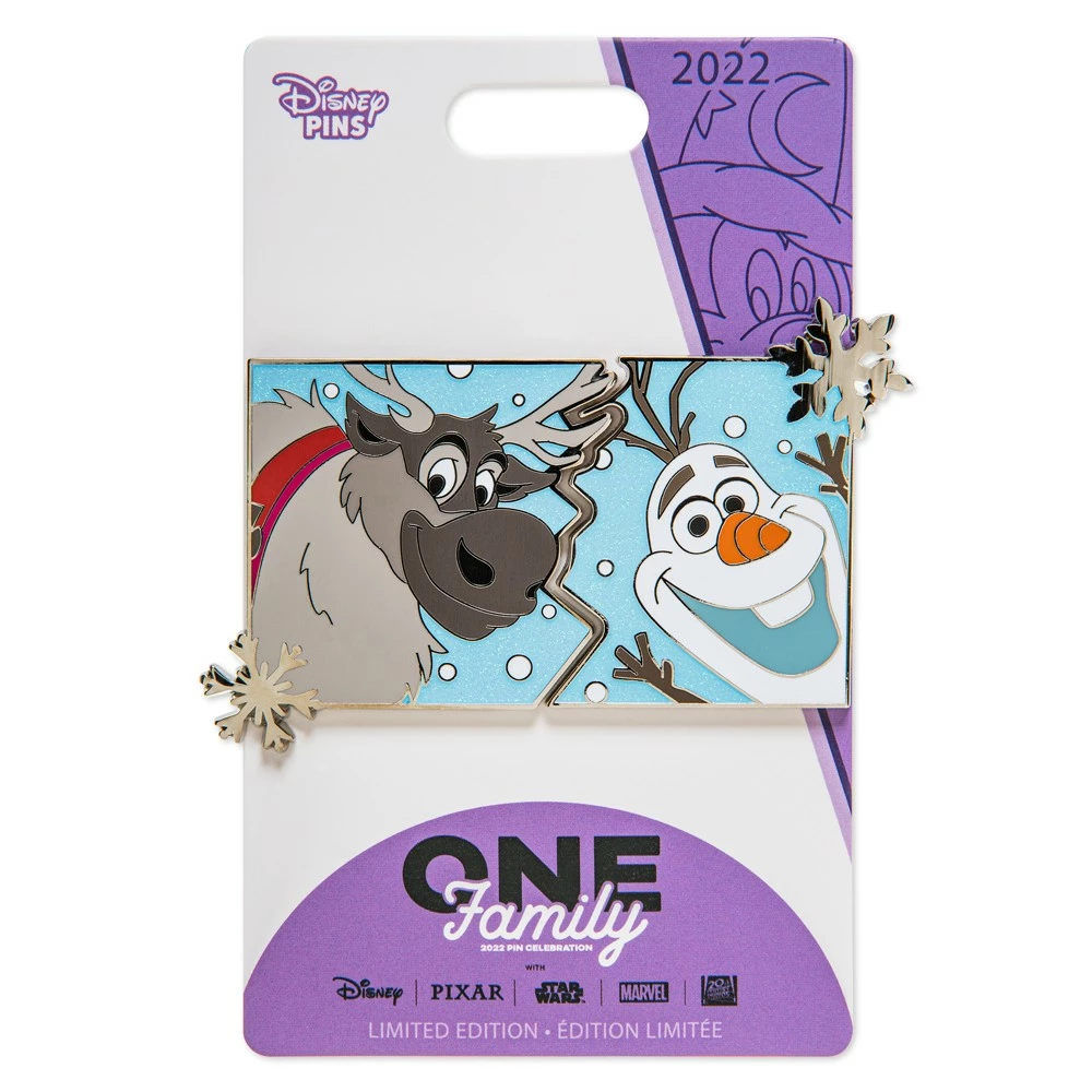 Disney Store Disney One Family Pin's Olaf Et Sven "Amis Pour La Vie", La Reine Des Neiges 5 Disney Store Disney One Family Pin's Olaf Et Sven "Amis Pour La Vie", La Reine Des Neiges – Image 5