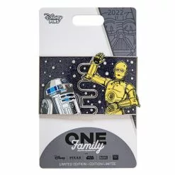 Disney Store Disney One Family Pin's C-3PO Et R2-D2 "Amis Pour La Vie", Star Wars -Disney Store 466043290929 4