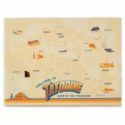 Disney Store Ensemble Carte Et Pin's Star Wars Planets Tatooine En édition Limitée