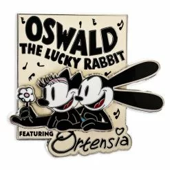 Disney Store Pin's Oswald Le Lapin Chanceux Et Ortensia En édition Limitée Disney100